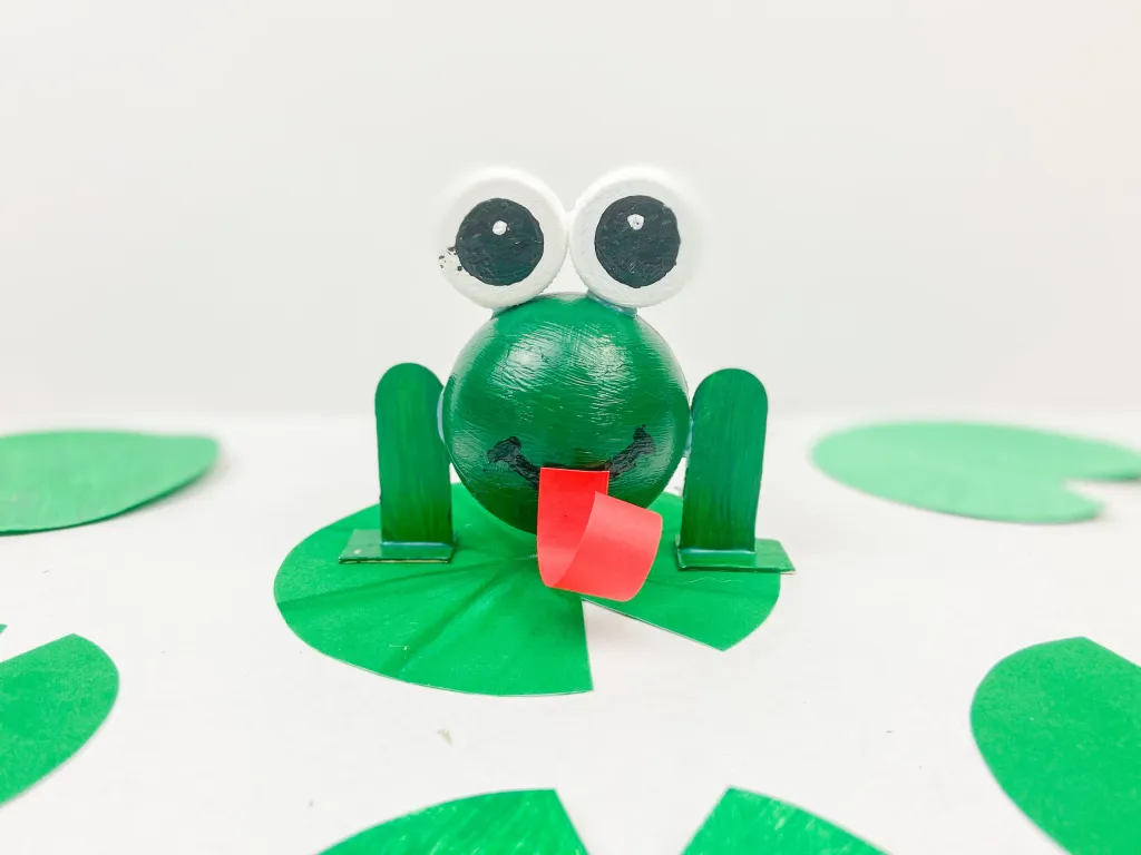 recycled frog craft christmas ornament