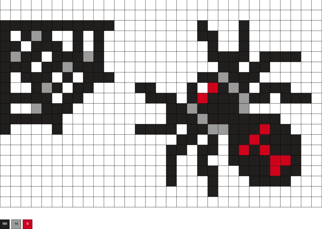 spider perler and web
