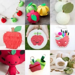apple crafts for kids and adults