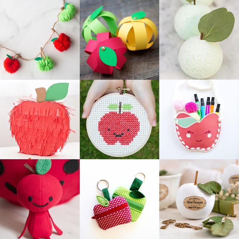 Apple Crafts - Apple Pom Poms!!! - Red Ted Art - Kids Crafts