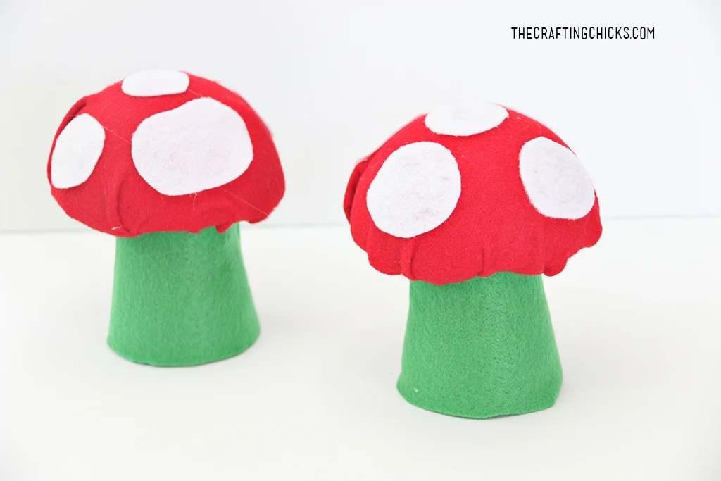 felt mushroom craft