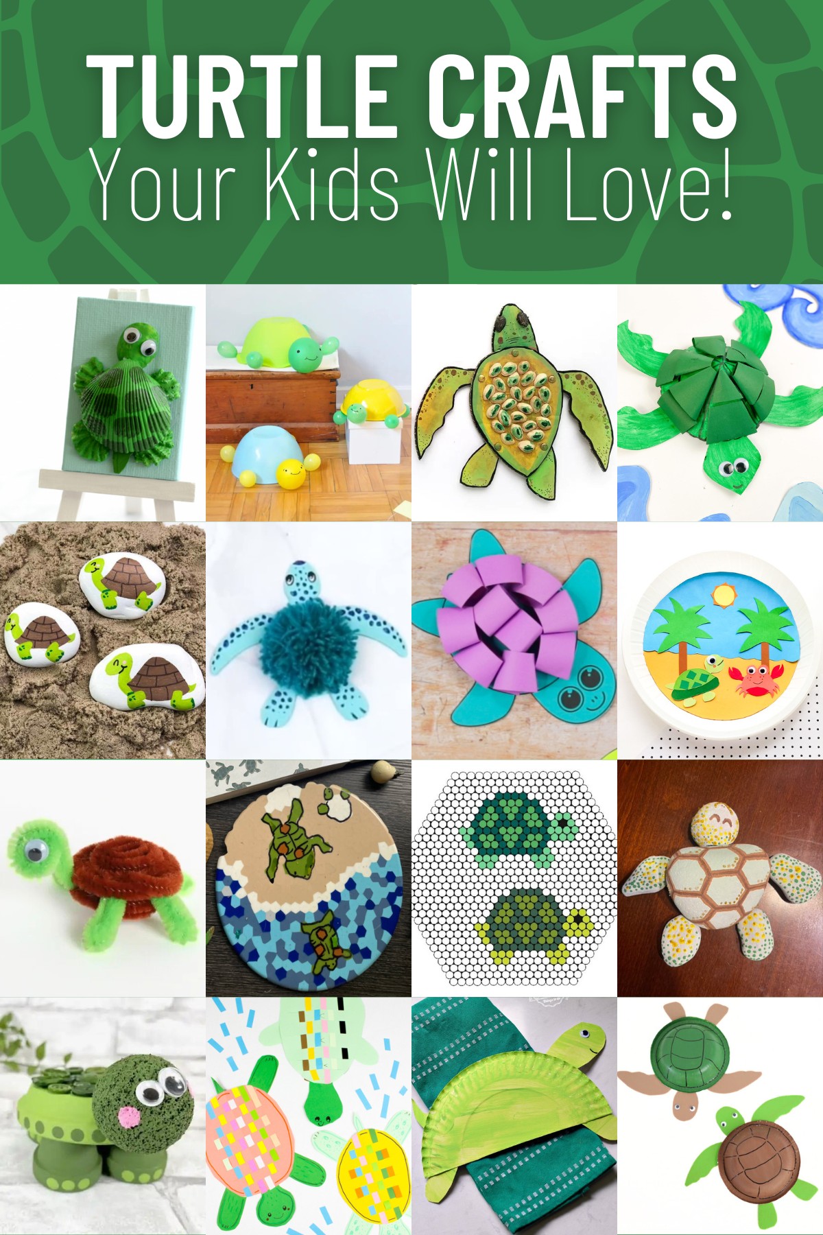 over 30 turtle crafts your kids will love
