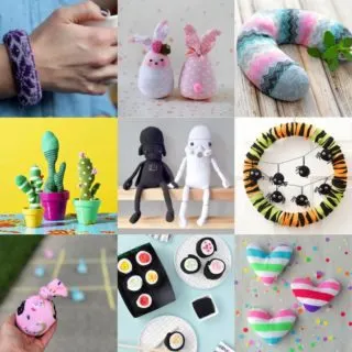 sock crafts for kids and adults
