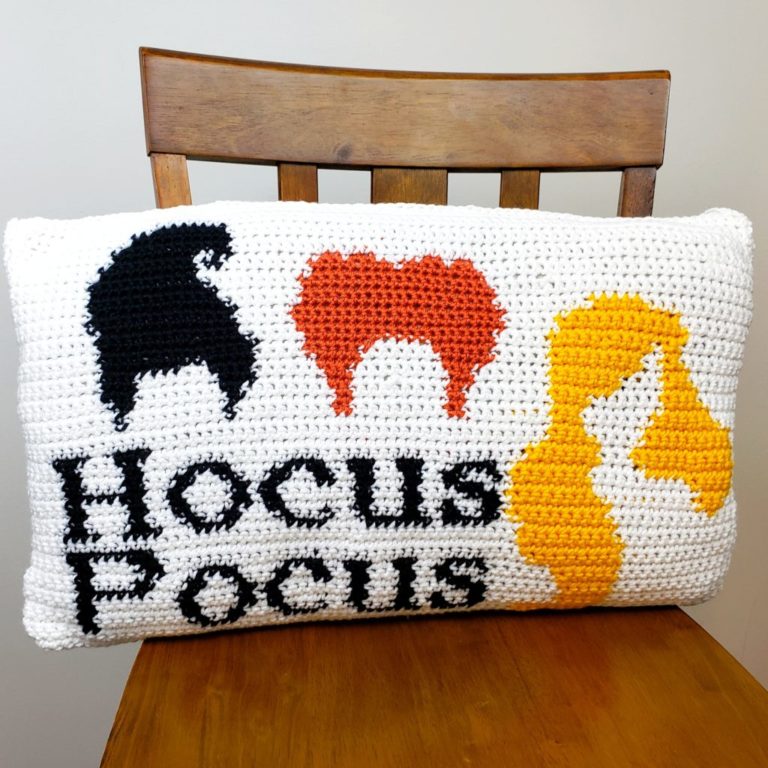 Hocus Pocus Crochet Pillow