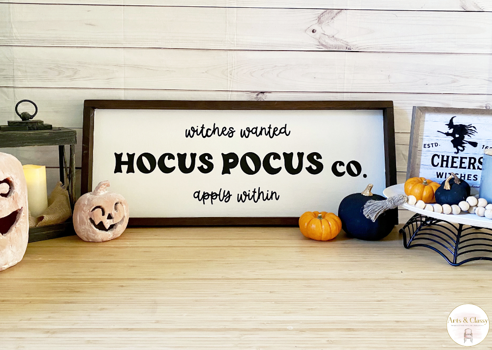 Hocus Pocus DIY Witches Wanted Sign