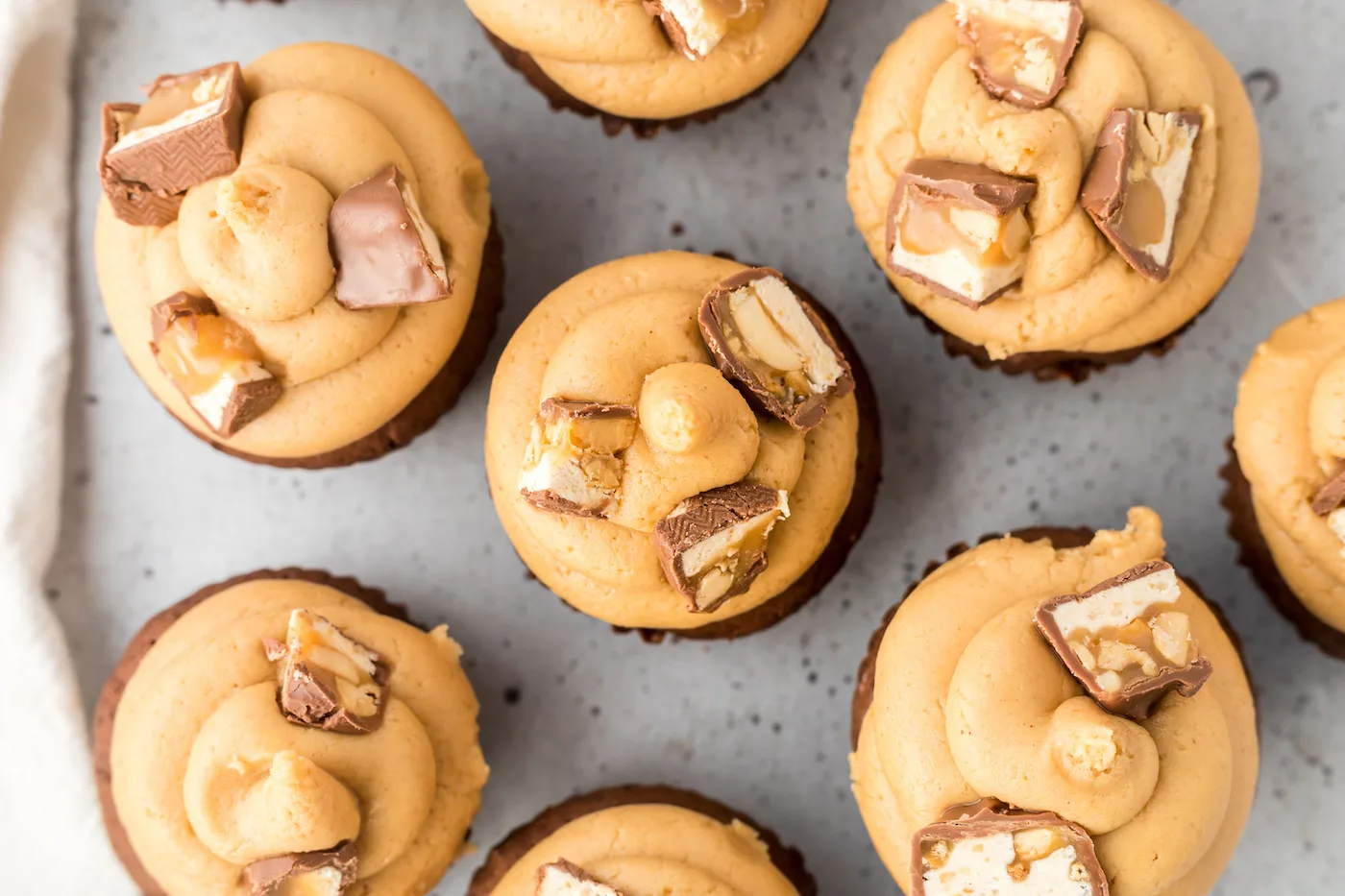 Snickers cupcake recipe