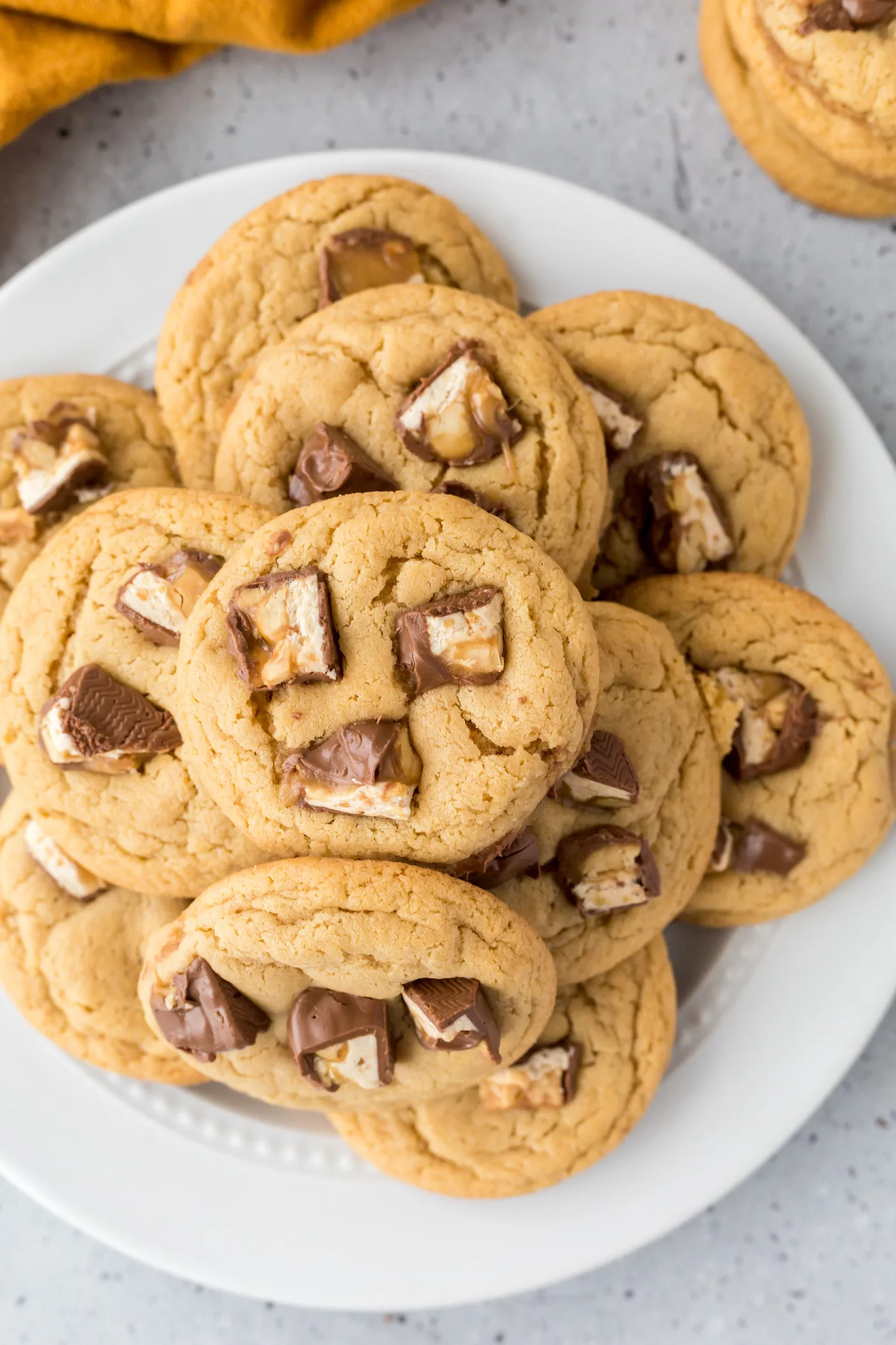 cookies made with snickers candy bars