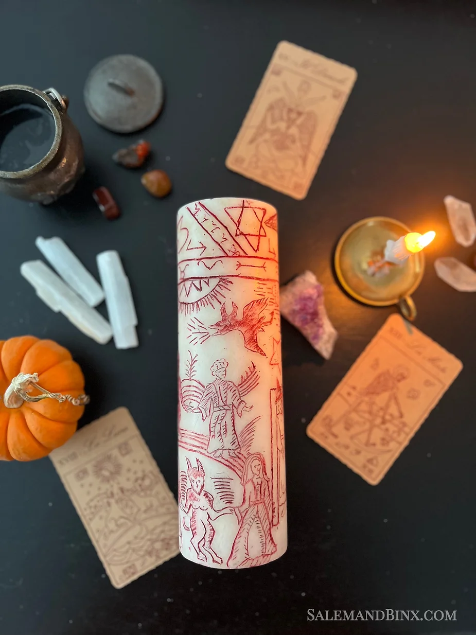 diy black flame candle hocus pocus