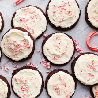 frosted peppermint cookies