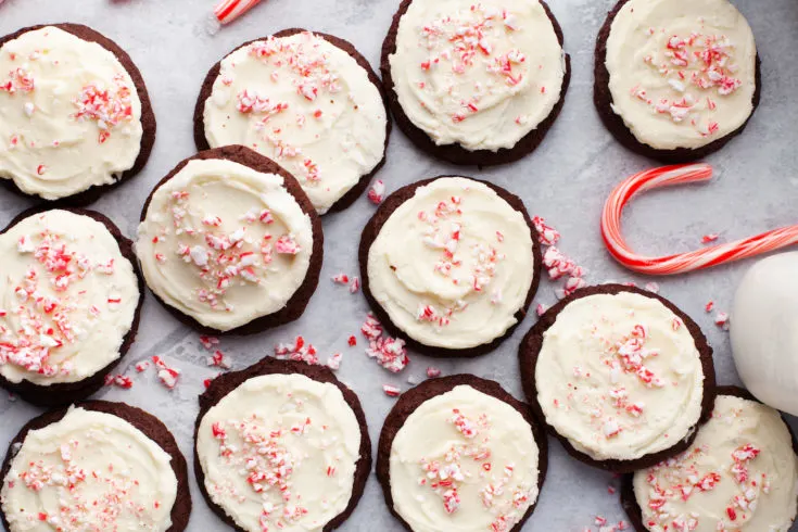 frosted peppermint cookies