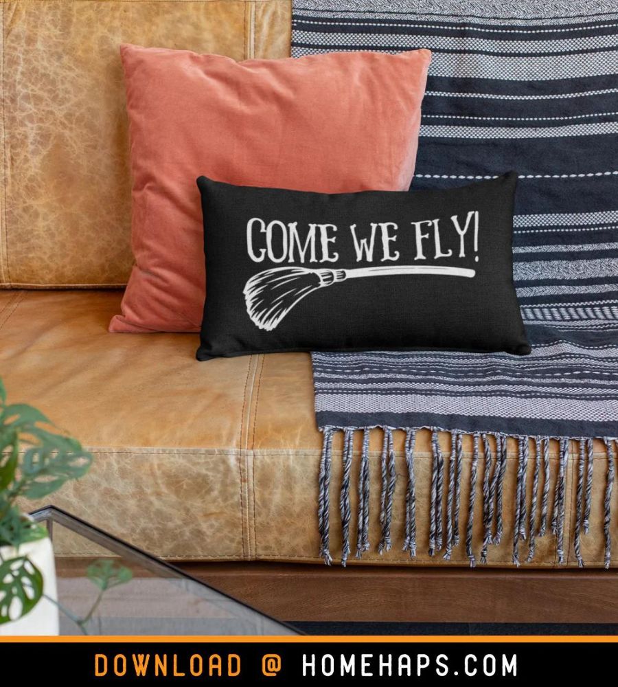 hocus pocus come we fly pillow