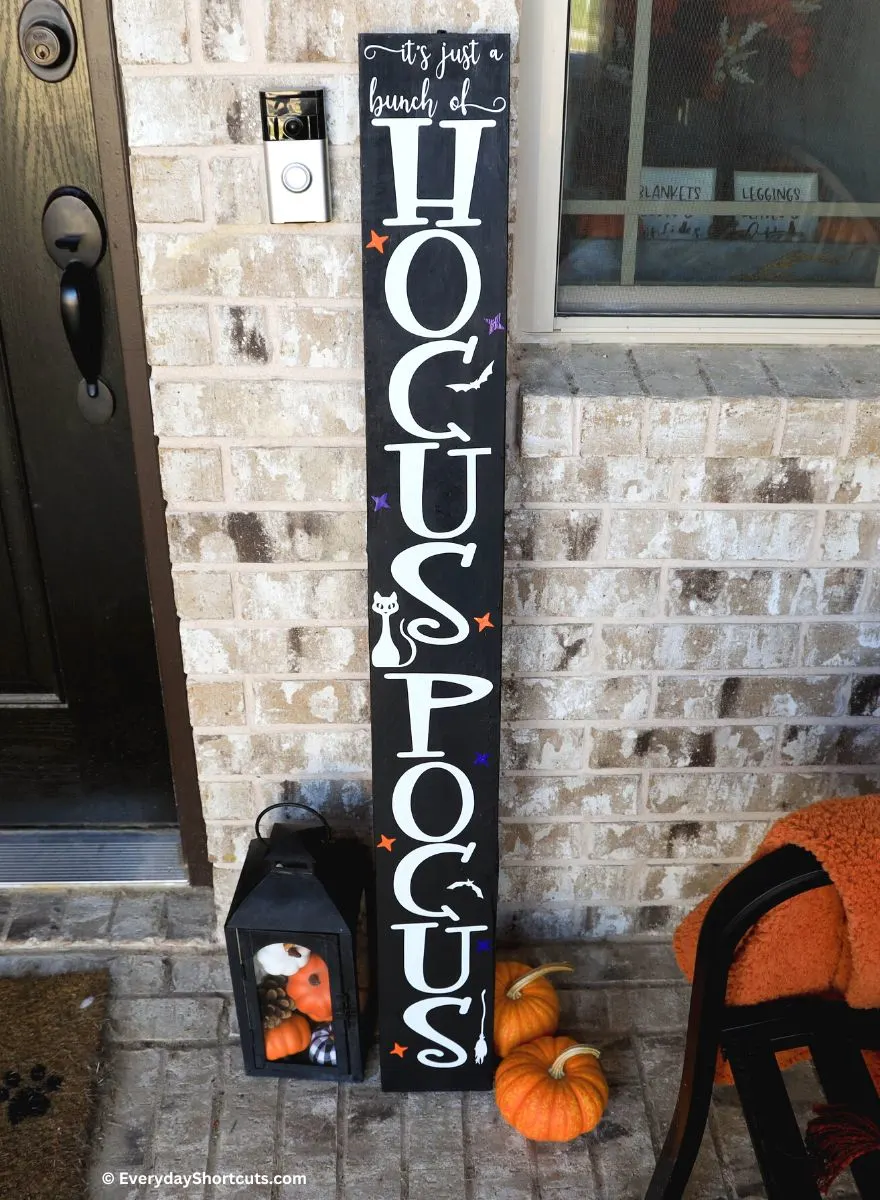 its just a bunch of hocus pocus porch sign