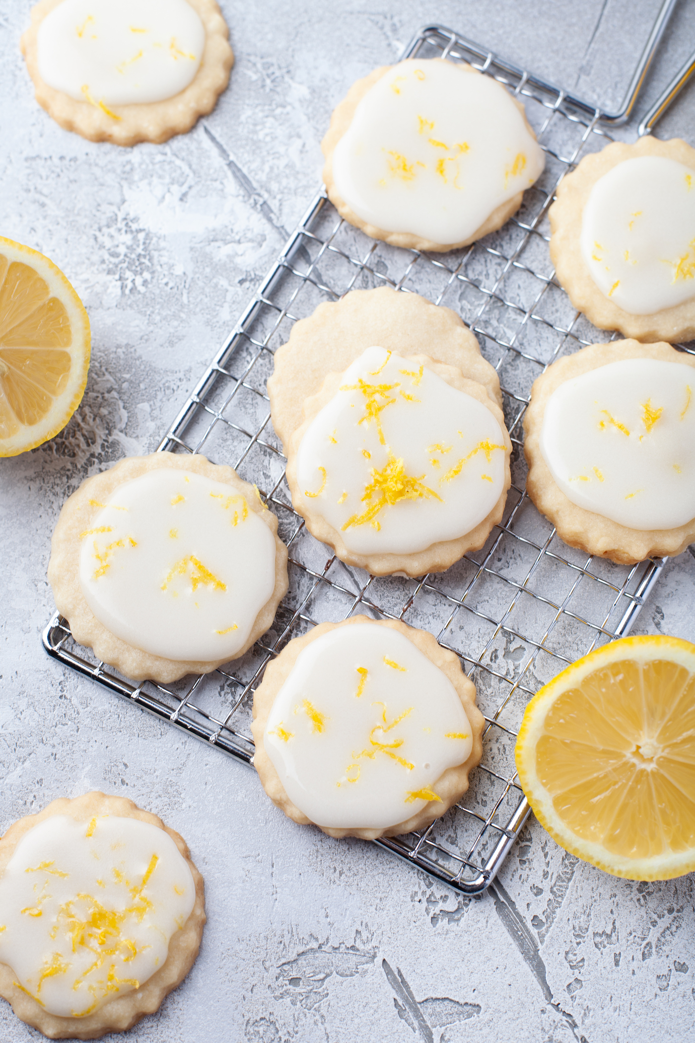 lemon shortbread cookies