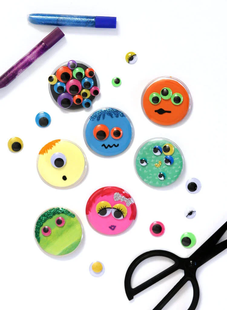 make your own monster buttons