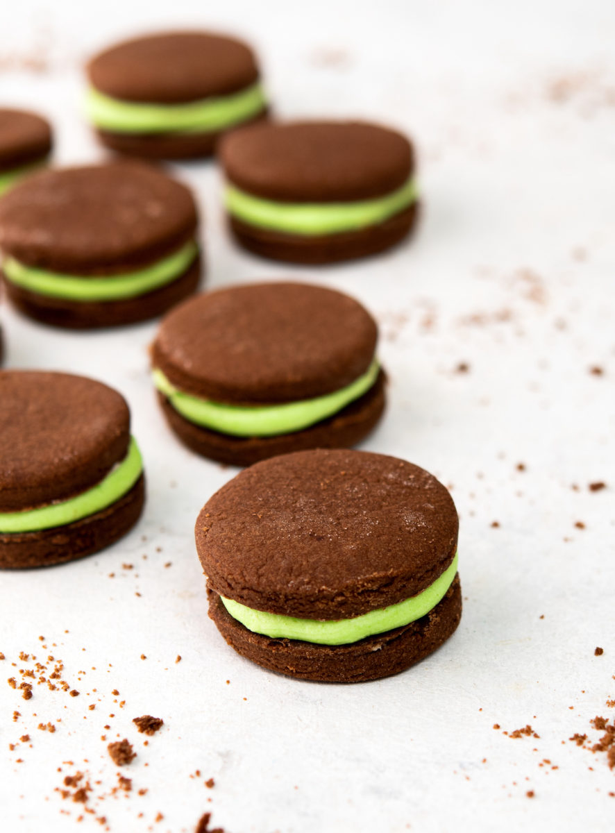 Chocolate Mint Sandwich Cookies Diy Candy