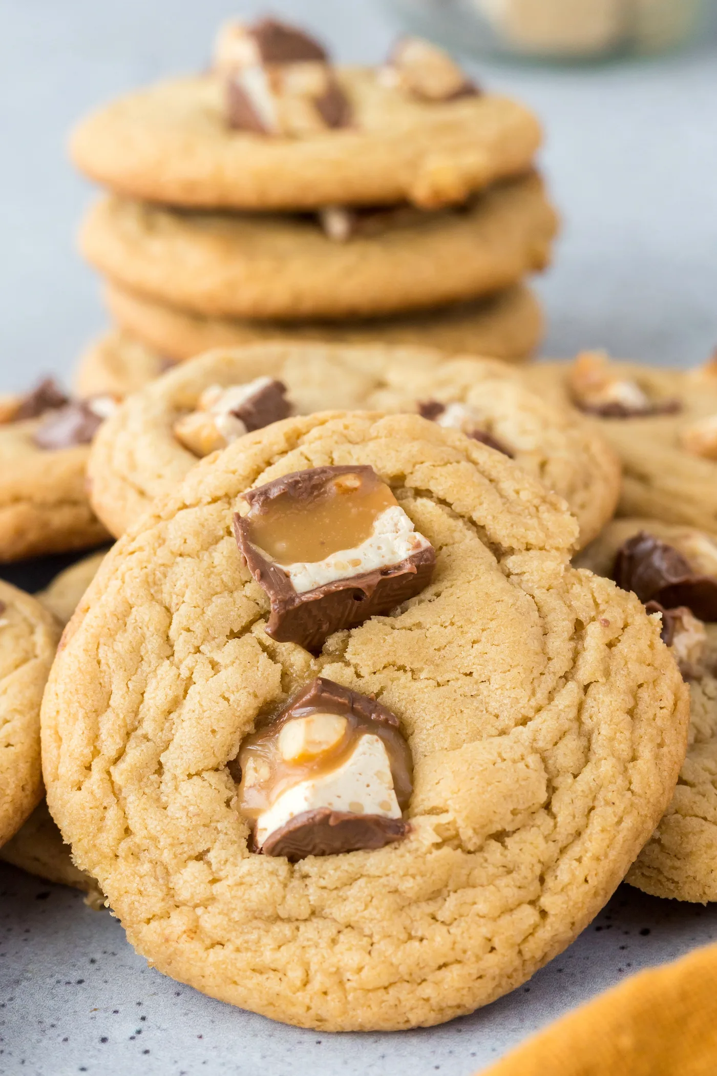 peanut butter snickers cookies
