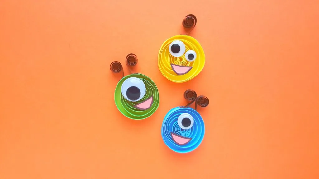 quilled paper monsters craft