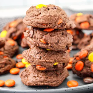 reeses pieces chocolate cookies