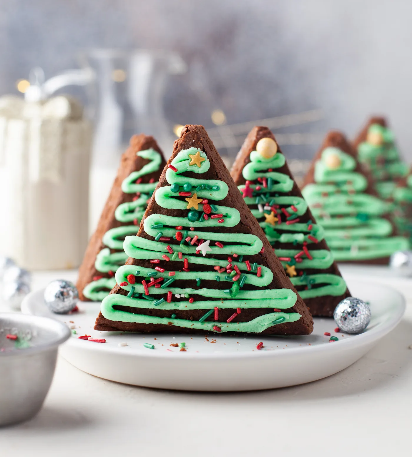 xmas tree brownies