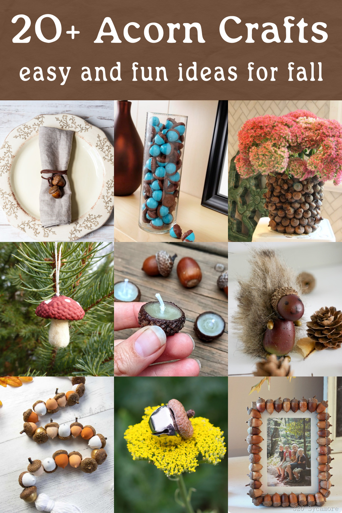 Acorn crafts easy and fun ideas for fall