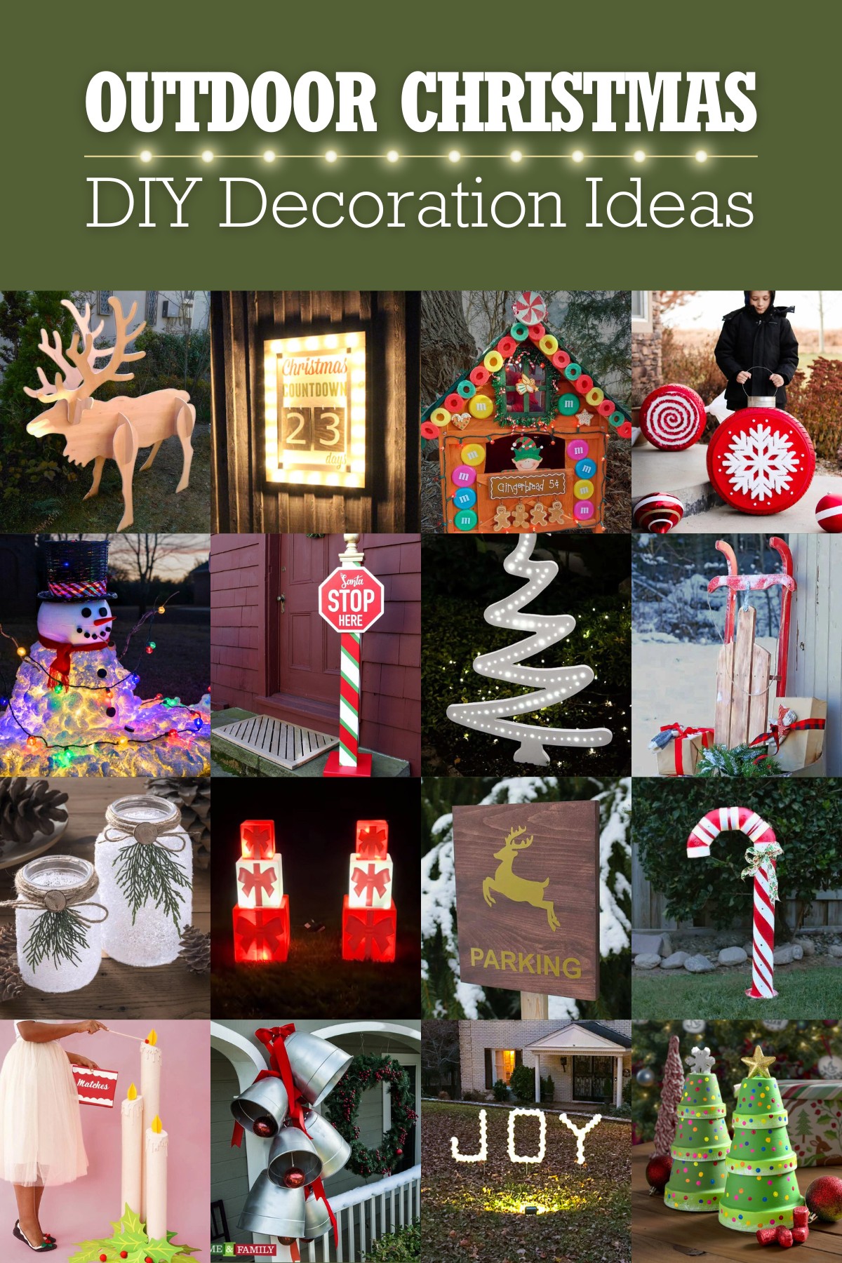 DIY Outdoor Christmas Decorations