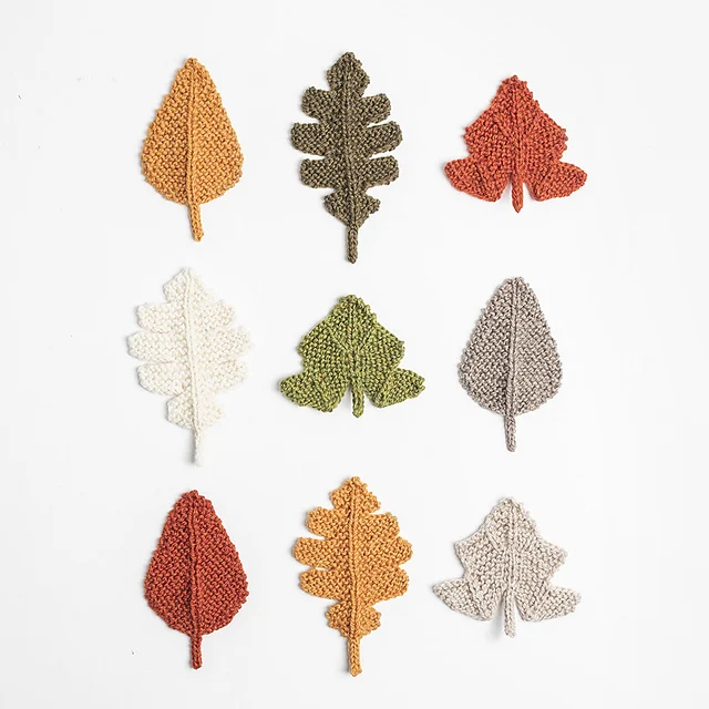 fall leaves knitting patterns