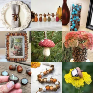 cute crafts with acorns