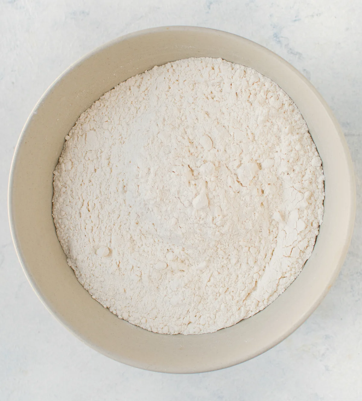 flour, cornstarch, and salt mixed together in a bowl