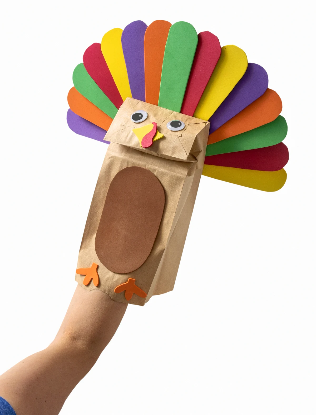 paper sack turkey craft