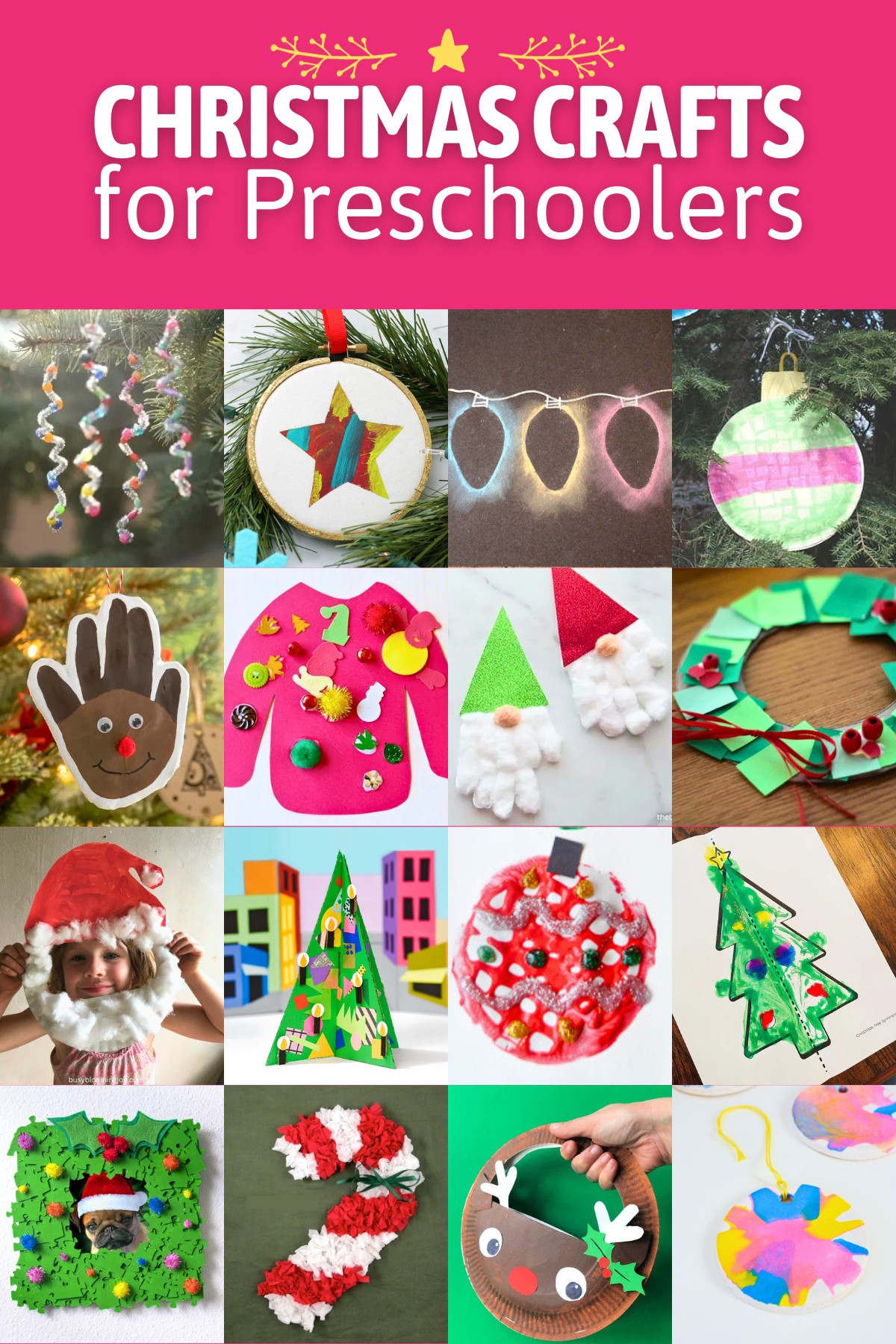 Christmas Crafts for Preschoolers and Toddlers