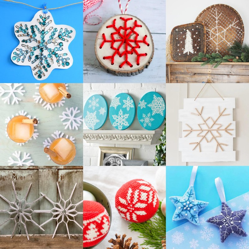35 Snowflake Crafts for Kids to Make: Winter Snow Fun - A Crafty Life