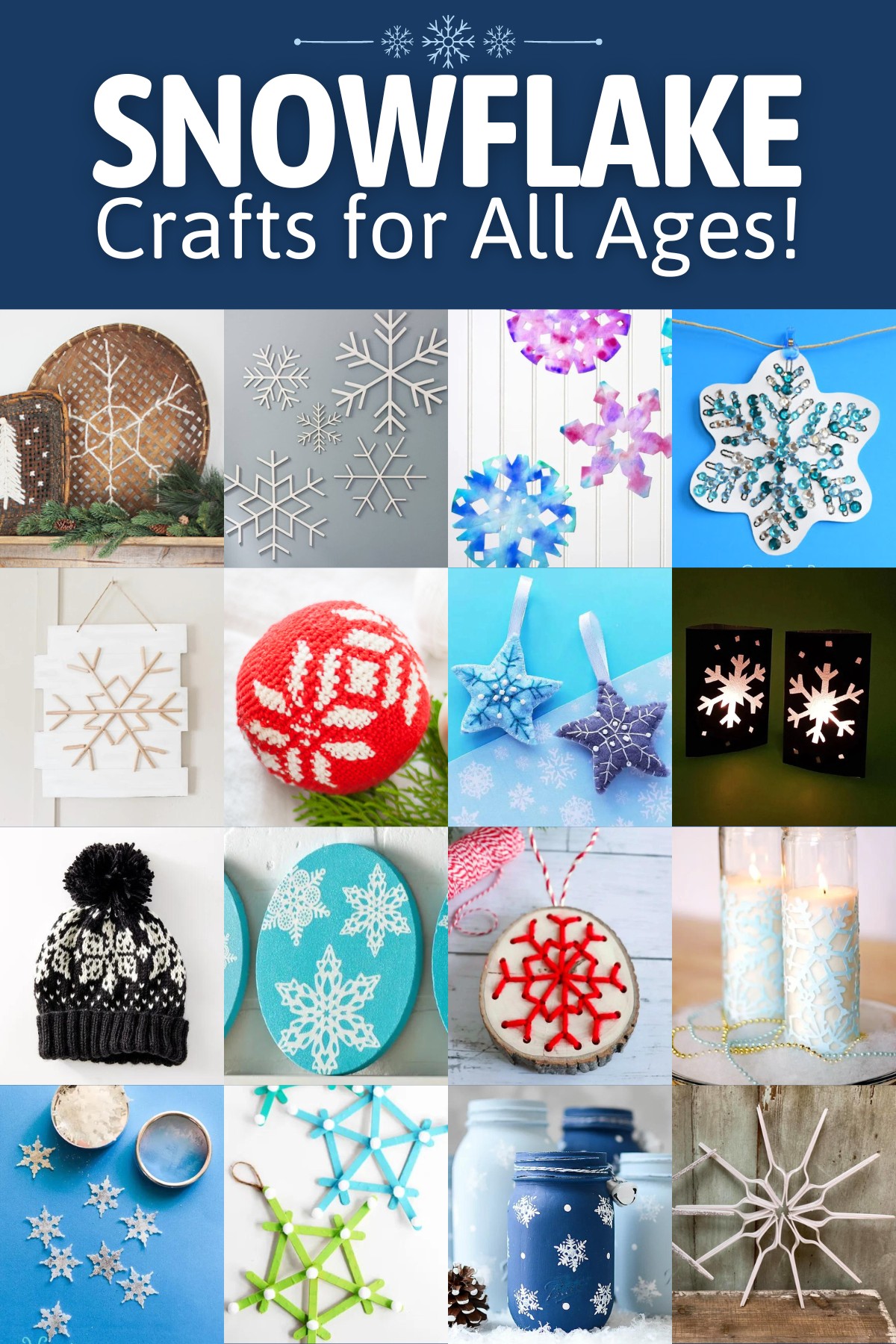 Snowflake Crafts for All Ages
