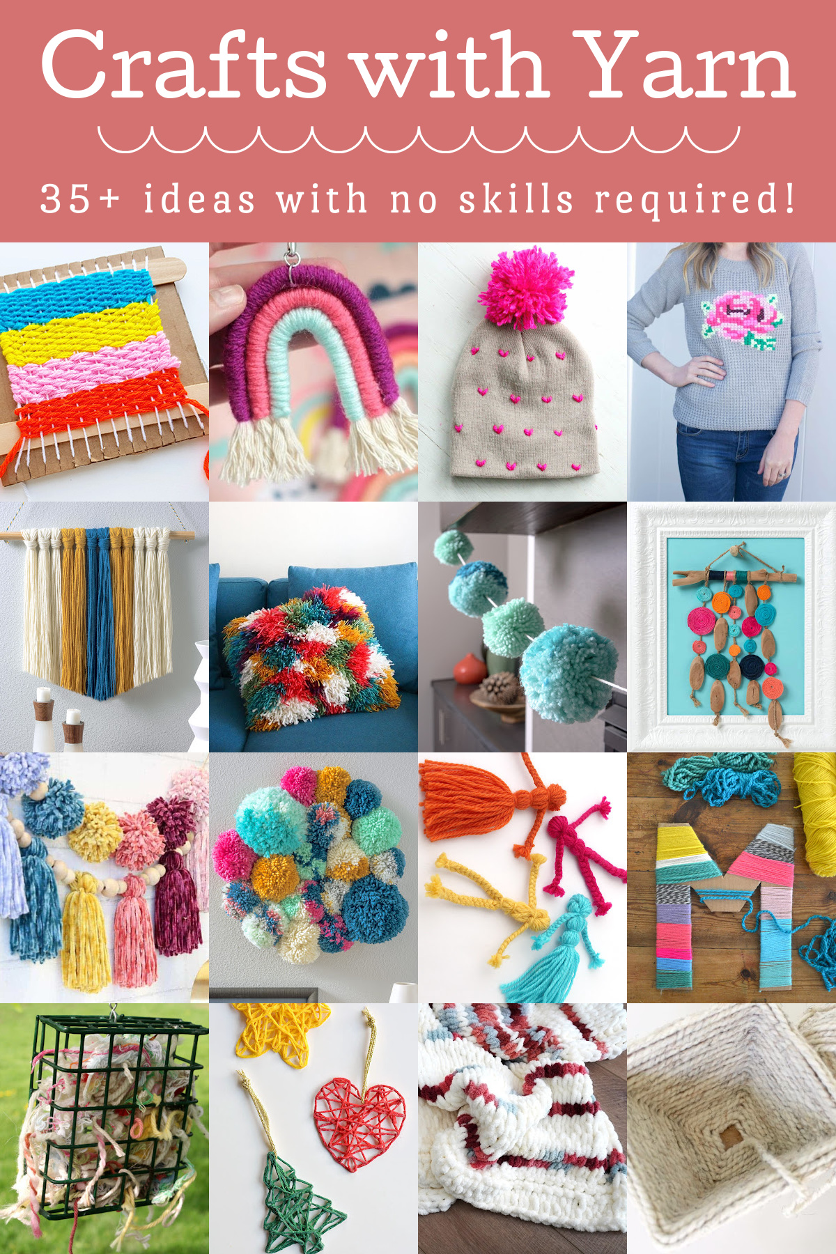 Yarn Crafts That Require No Skill to Make