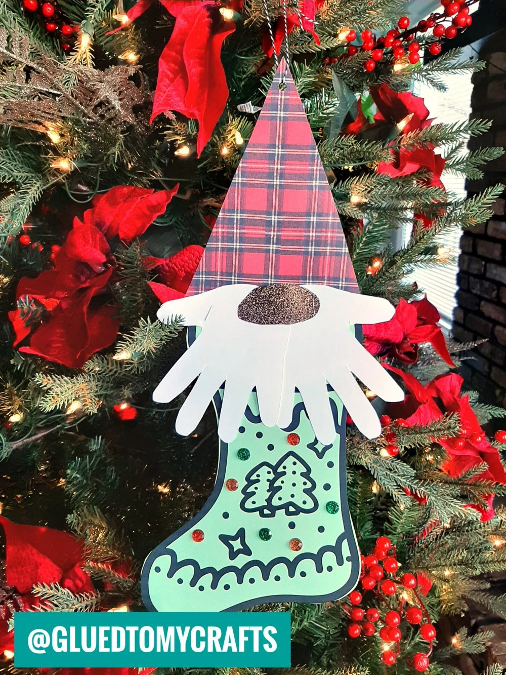 Christmas Gnome Stocking Ornament Craft Idea For Kids