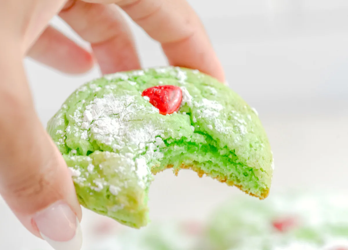grinch cookies cake mix