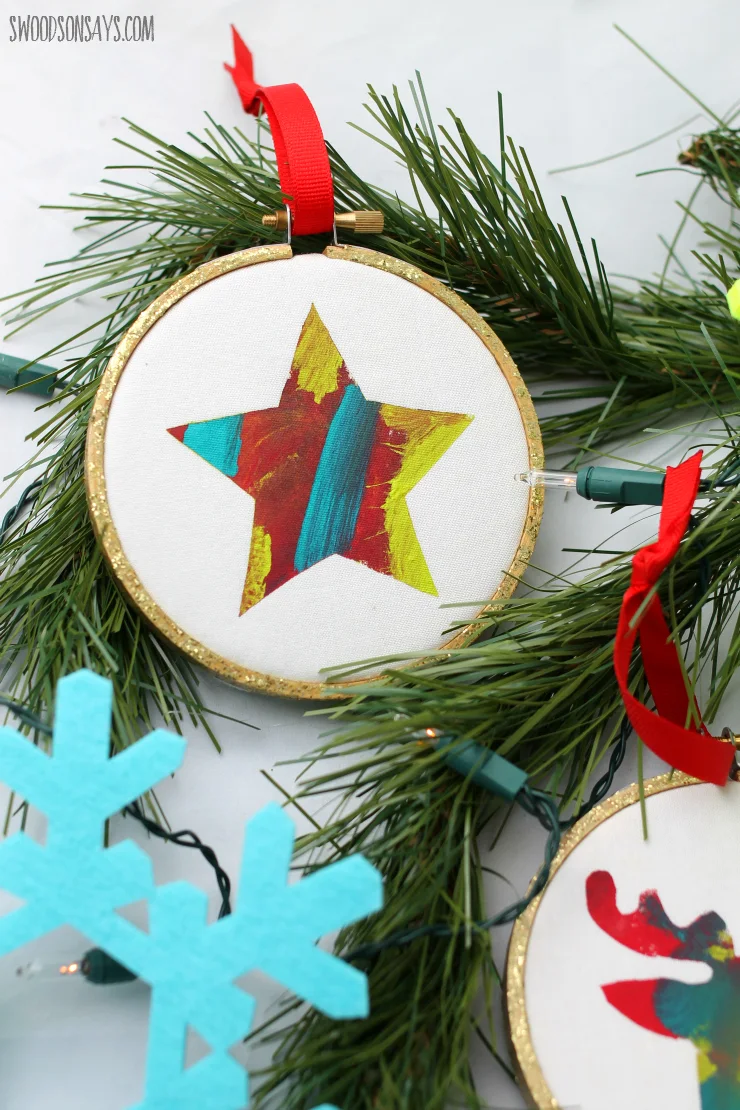 kids painted ornament tutorial