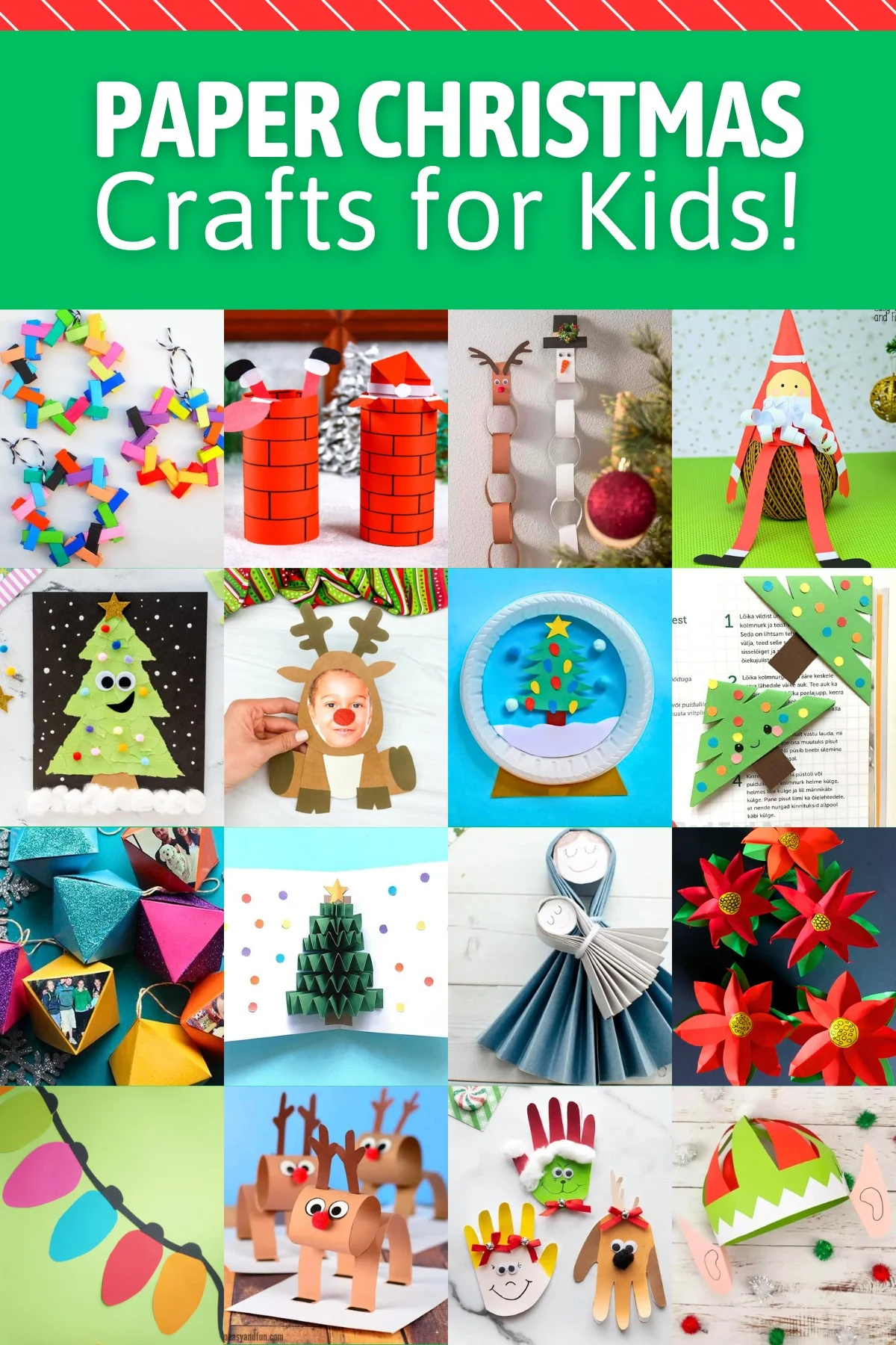 Christmas Paper Crafts for Kids - Red Ted Art - Kids Crafts