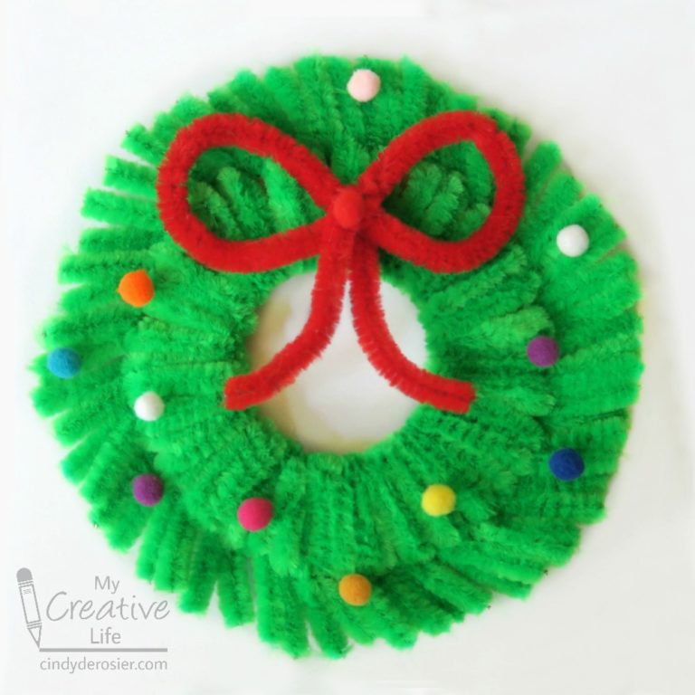 pipe cleaner wreath ornament