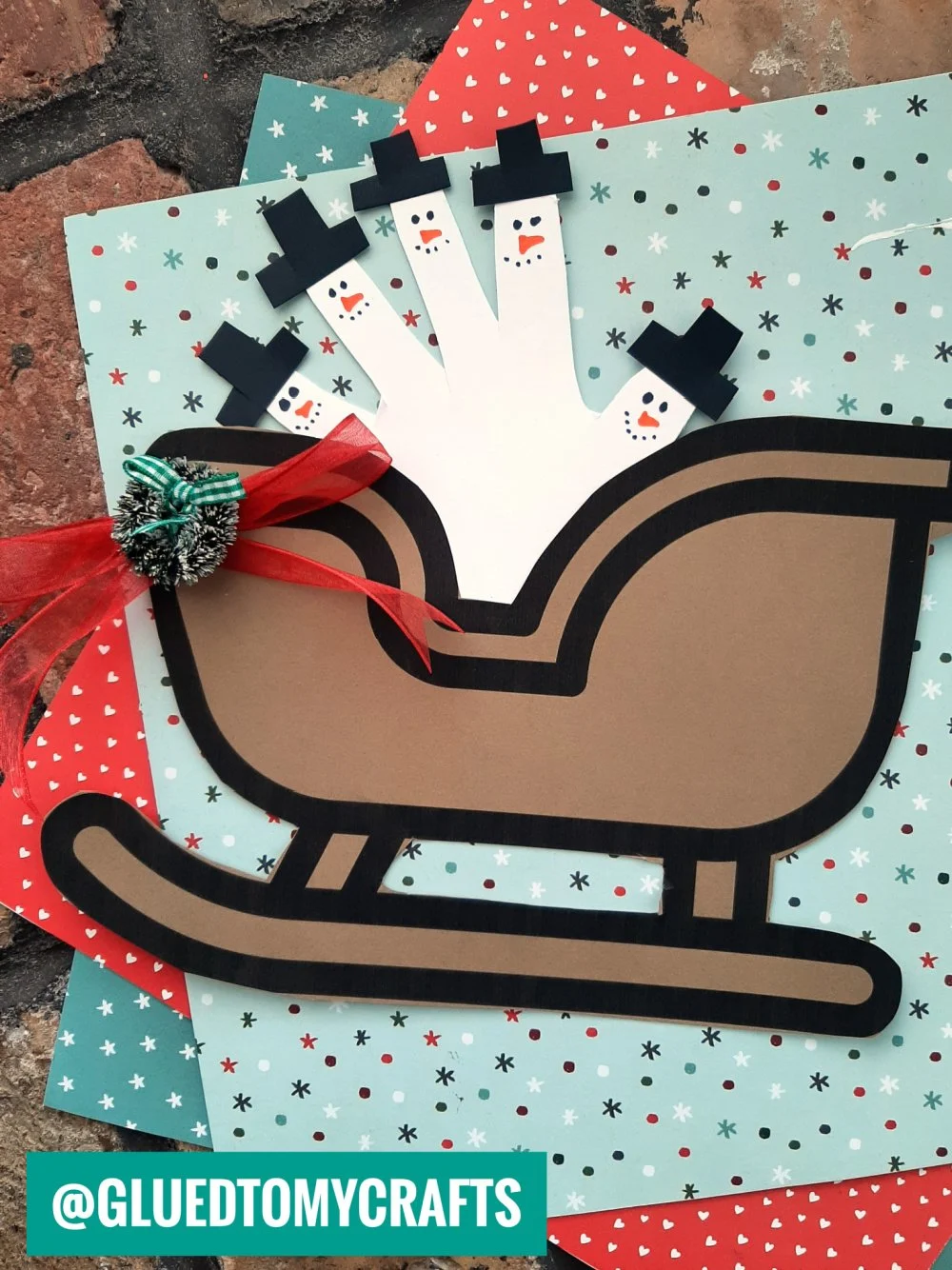 Christmas Sleigh Keepsake Craft Idea For Kids