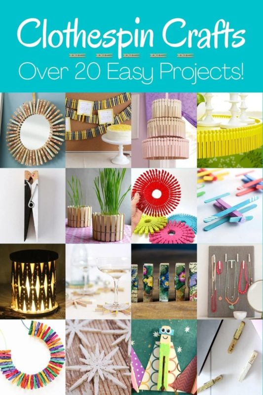 Clothespin Crafts: Over 20 Fun & Easy Projects - DIY Candy