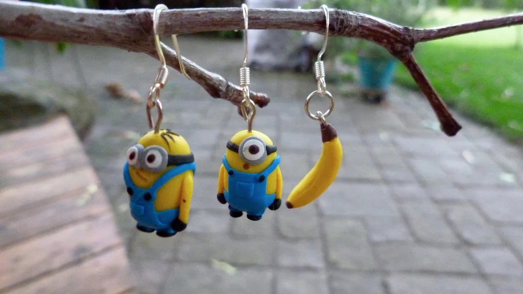 DIY Minion Earrings