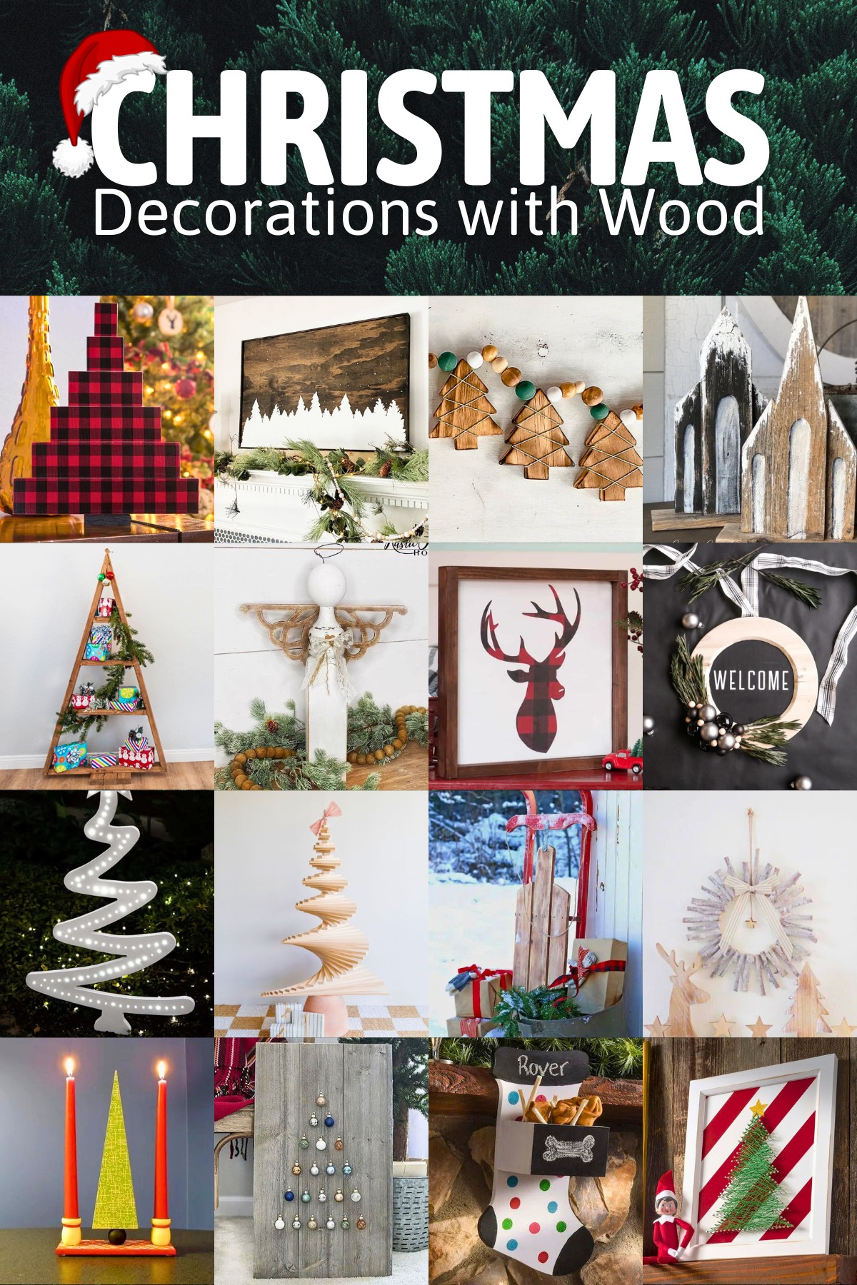 The best Christmas decorations with wood