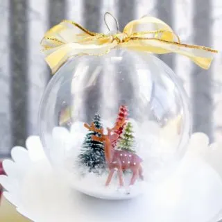 diy snow globe christmas ornament