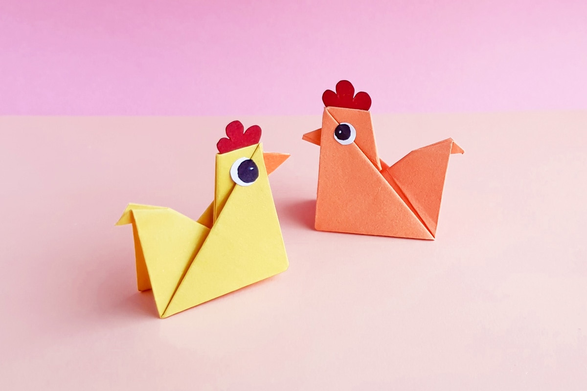 origami chicken tutorial