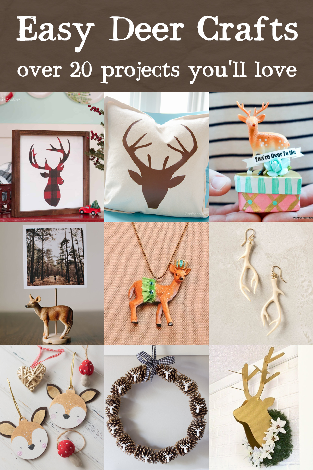 over 20 deer crafts you'll love