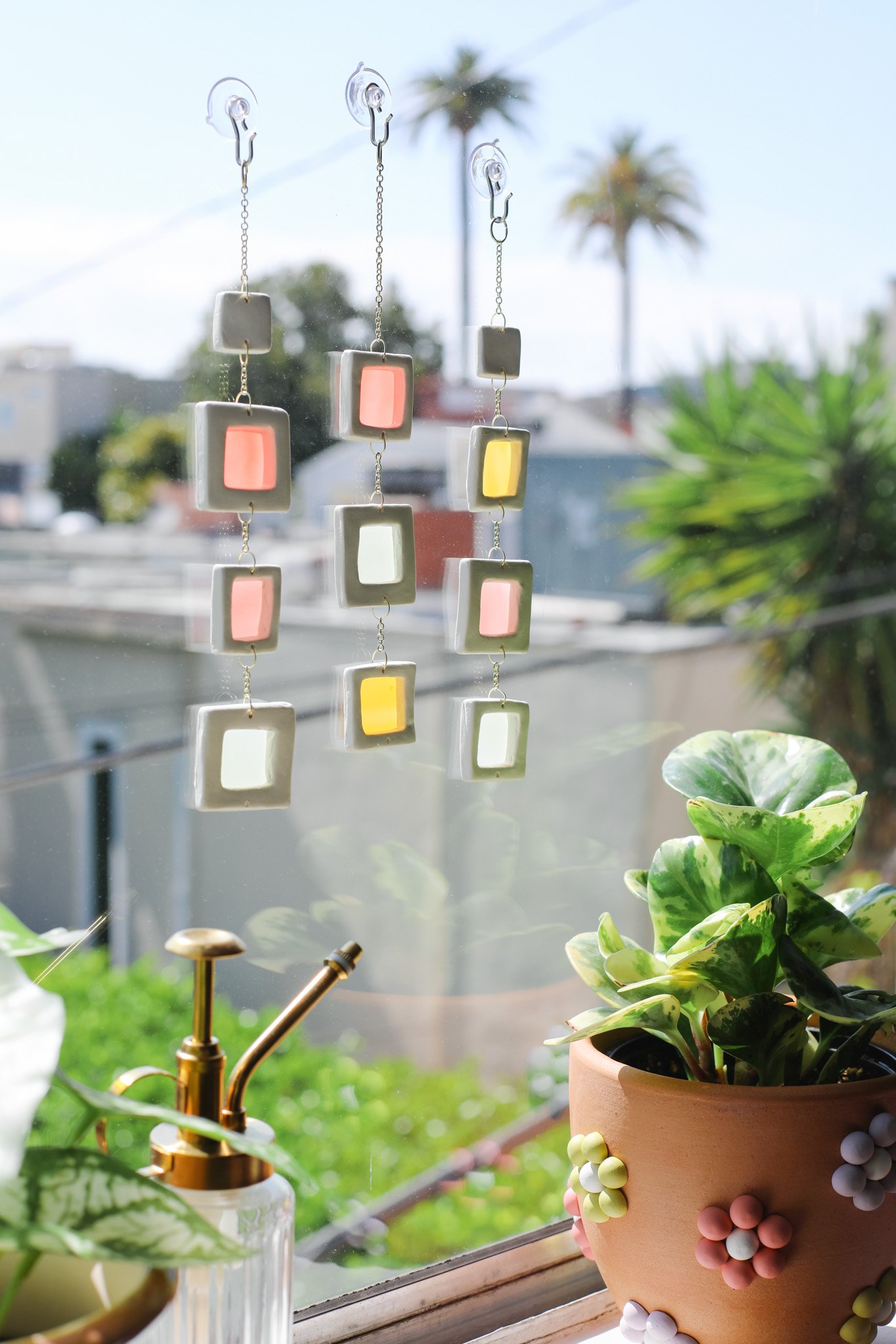 DIY Suncatcher with Air Dry Clay