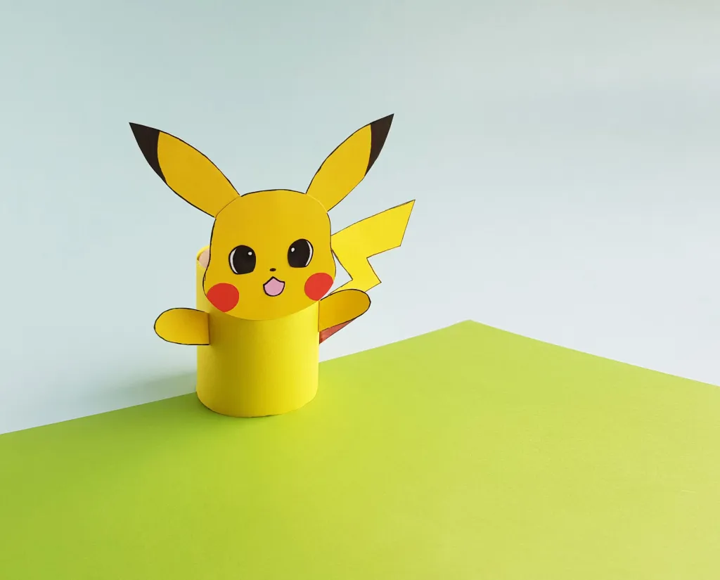 Fun & Easy Toilet Paper Roll Pikachu Craft [Free Template]