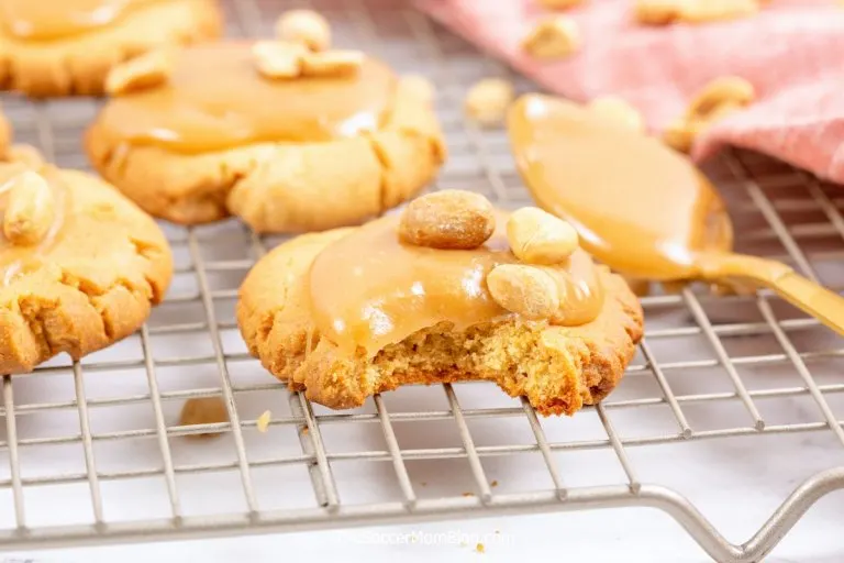 Peanut Butter Sheet Cake Cookies (Made with cake mix!)