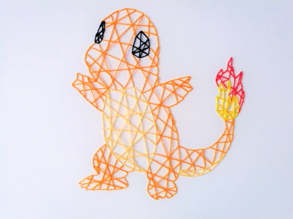 String Art Pokemon Charmander