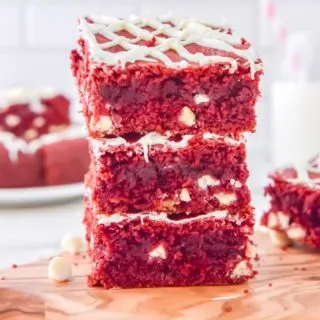 cake mix red velvet brownies